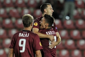 Gólovou radost si Sparta v utkání s Bilbaem užila celkem třikrát.