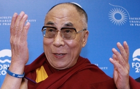 Dalajlama na půdě Karlovy univerzity, 2011.