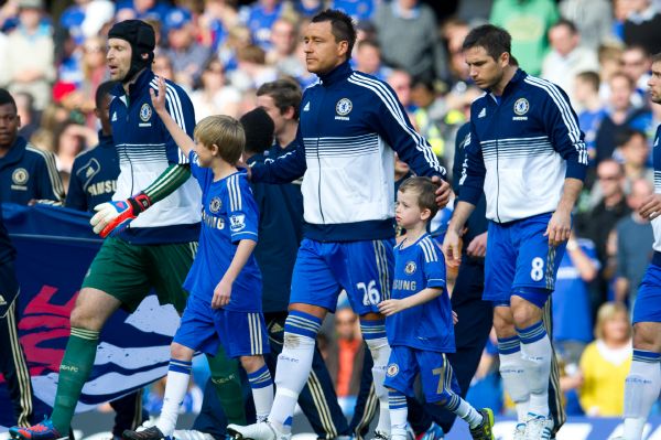 Nástup hráčů Chelsea. Nástup hráčů Chelsea.
