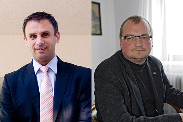 Současný jihočeský hejtman Jiří Zimola (ČSSD) a jeho vyzyvatel z TOP 09 Zdeněk Bezecný spolu studovali na Jihočeské univerzitě.