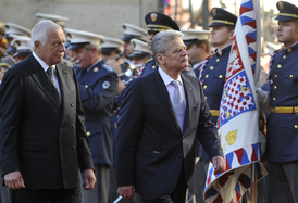 Václav Klaus a Joachim Gauck.
