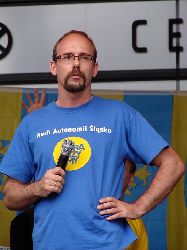 Jerzy Gorzelik, vůdce slezských separatistů.