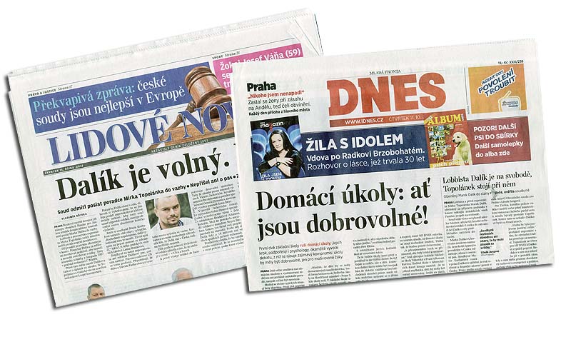 Deníky MF Dnes a Lidové noviny čeká propouštění.