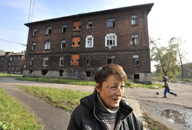 Ghetto v Přednádraží v den voleb.