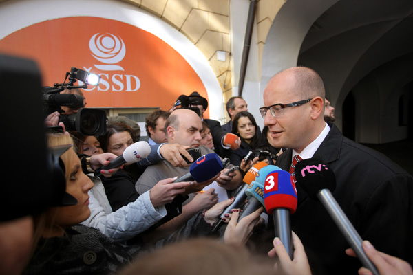 Předseda ČSSD Bohuslav Sobotka.