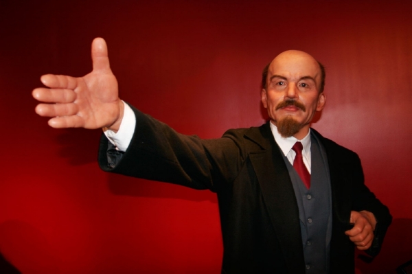 Vosková figurína Vladimira Iljiče Uljanova přezdívaného Lenin.