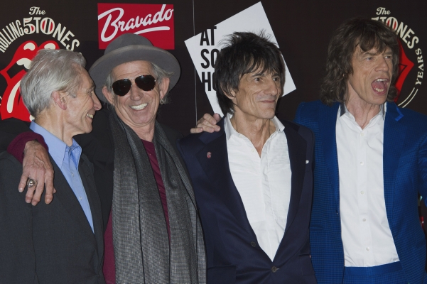 "Stouni" zleva: Charlie Watts, Keith Richards, Ronnie Wood a Mick Jagger.