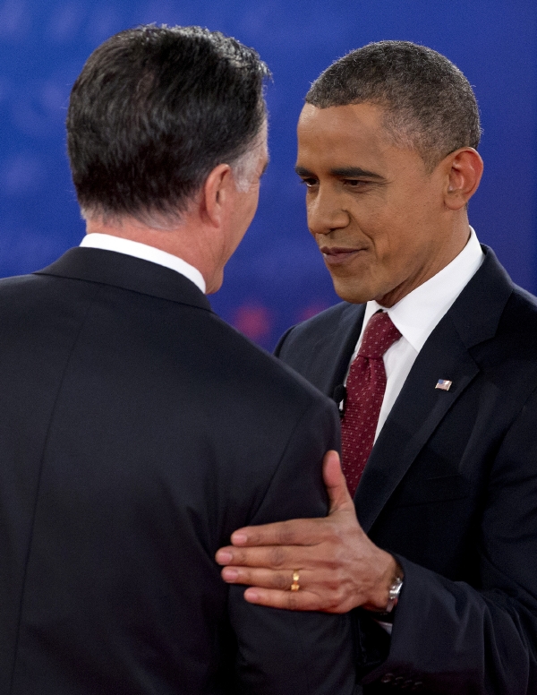 Mitt Romney a Barack Obama se utkali podruhé v předvolební televizní debatě.