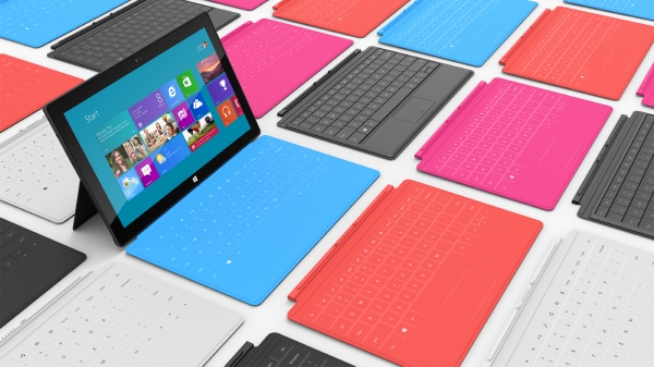 Tablet Surface od společnosti Microsoft.