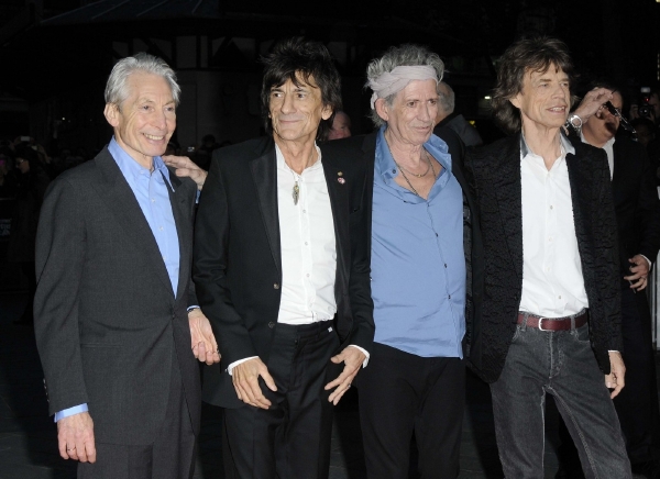 Nesmrtelní Rolling Stones: zleva Charlie Watts, Ronnie Wood, Keith Richards a Mick Jagger.