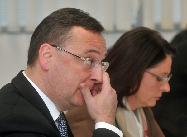 Premiér a předseda ODS Petr Nečas.