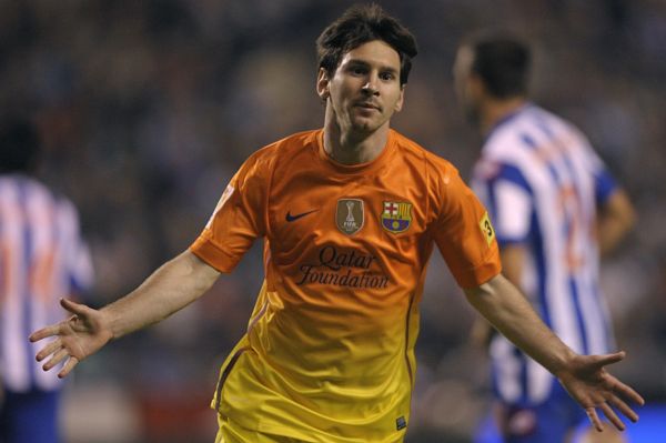 Hvězda Barcelony Lionel Messi.