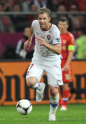 Záložník české reprezentace a Šachťaru Doněck Tomáš Hübschman.