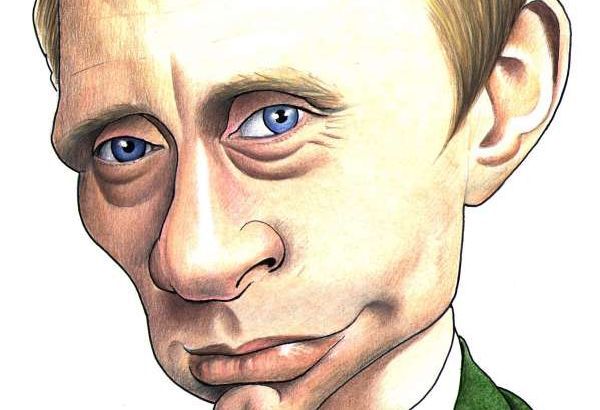 Vladimír Putin, pán Kremlu ve ztvárnění karikaturisty.