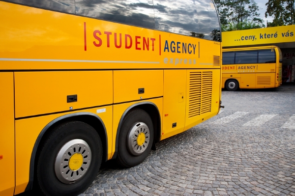 Autobus společnosti Student Agency.