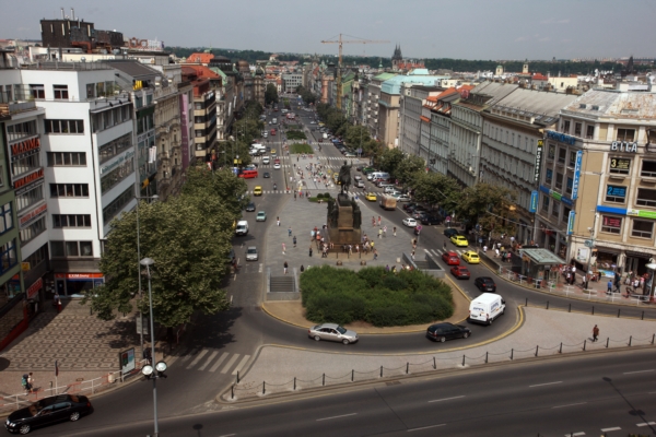 Václavské náměstí.