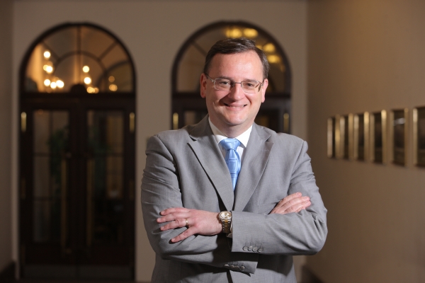 Premiér a předseda ODS Petr Nečas.