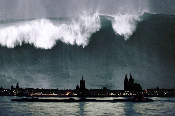 Ničivou vlnu tsunami může vyvolat i mohutný sesuv horniny (ilustrační foto).