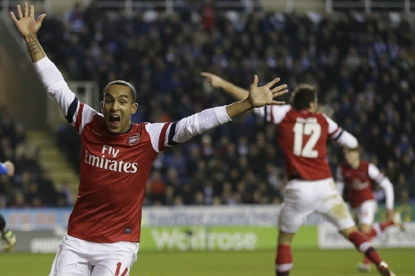 Theo Walcott, hlavní hrdina Arsenalu.