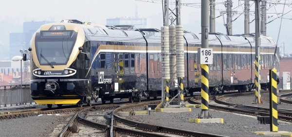 Vlaky nového dopravce Leo Express. Vlaky nového dopravce Leo Express.