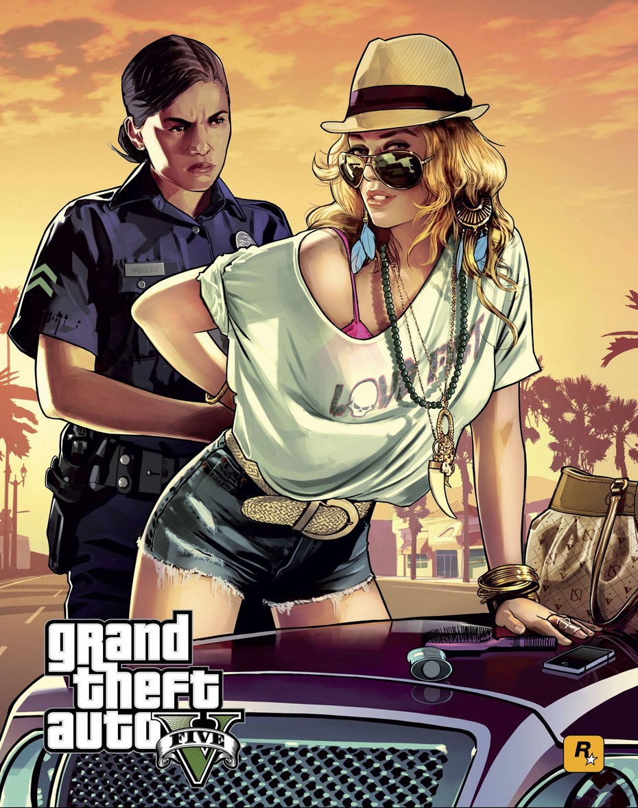 Oficiální artwork z GTA V.