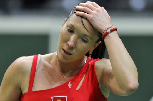 Nešťastná Jelena Jankovičová.