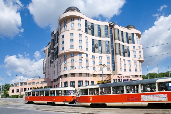 Hotel Don Giovanni na Vinohradské třídě v Praze. Hotel Don Giovanni na Vinohradské třídě v Praze.