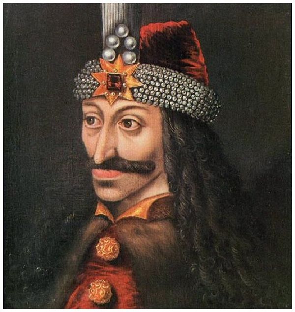Portrét Vlada III. visící na zámku Ambras v Rakousku.