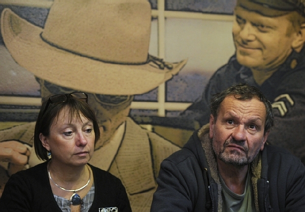 Ředitelka Dejvického divadla Eva Kejkrtová Měřičková a režisér a herec Miroslav Krobot. Ředitelka Dejvického divadla Eva Kejkrtová Měřičková a režisér a herec Miroslav Krobot.