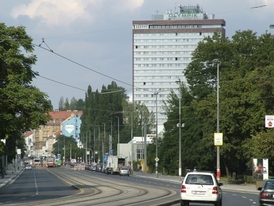Hotel Olympik v Karlíně.