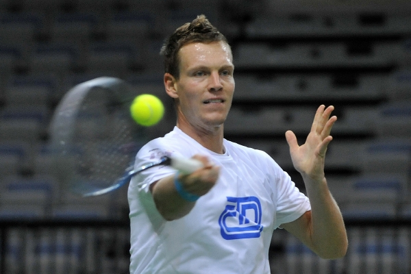 Tomáš Berdych si pochvaloval kurt v O2 areně.