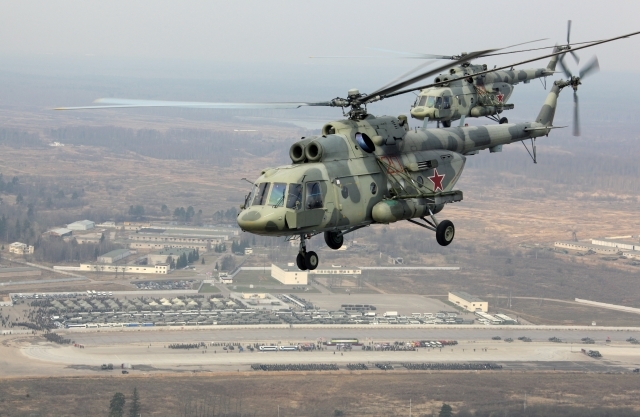 Vrtulníky Mi-8.