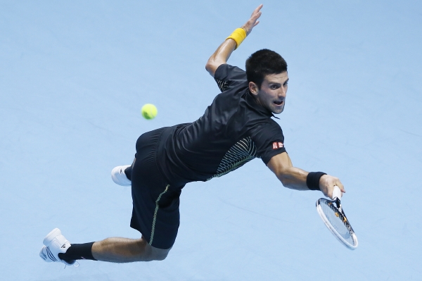 Novak Djokovič v akci.