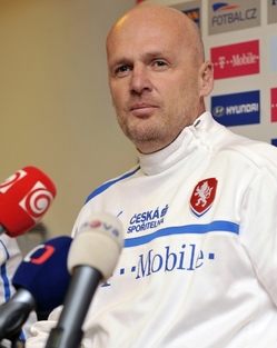 Trenér Michal Bílek.