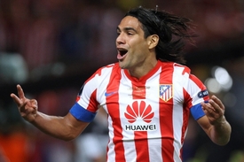 Kanonýr madridského Atlética Radamel Falcao.