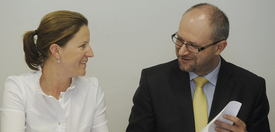 Karolína Peake a Robert Vacek.