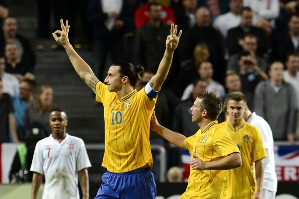 Švédský střelec Zlatan Ibrahimovič.