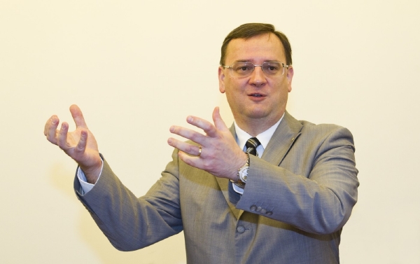 Premiér Petr Nečas. Premiér Petr Nečas.