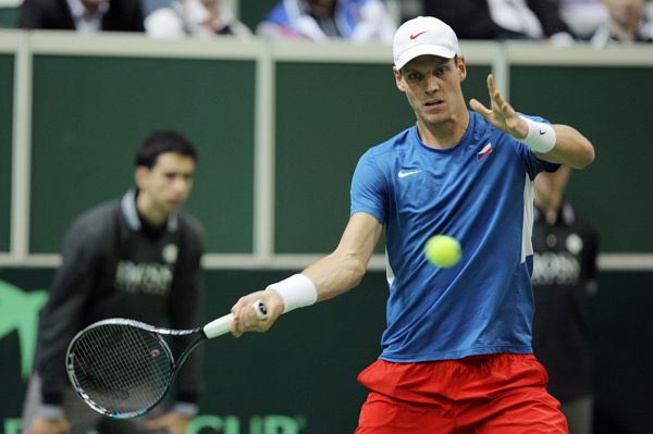 Česká tenisová jednička Tomáš Berdych.