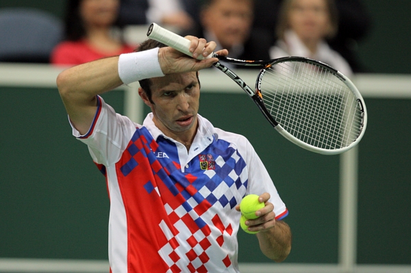 Radek Štěpánek v úvodní dvouhře nestačil na Španěla Davida Ferrera.