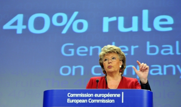 Eurokomisařka Viviane Redingová, která kvótu navrhla.