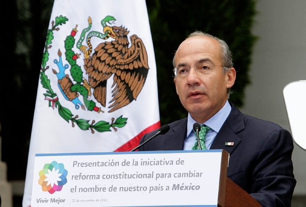 Mexický prezident Felipe Calderón. Mexický prezident Felipe Calderón.