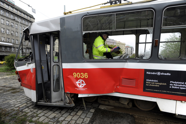 V Praze došlo k nehodě tramvaje (ilustrační foto).