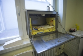Vnitřek babyboxu.