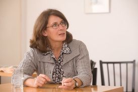 Elke Kahrová, předsedkyně štýrské KPÖ.