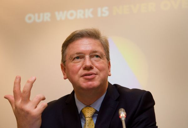 Eurokomisař proi rozšíření Štefan Füle.