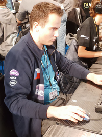 Fotka z Mistrovství světa v PC hrách.