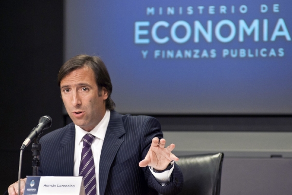 Argentinský ministr hospodářství Hernan Lorenzino. Argentinský ministr hospodářství Hernan Lorenzino.