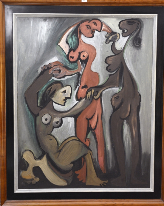 Obraz Tři Grácie pochází z vrcholného Fillova období, autor ho namaloval v roce 1937.