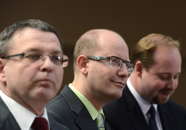 Lídři sociální demokracie Lubomír Zaorálek (vlevo) a Bohuslav Sobotka.